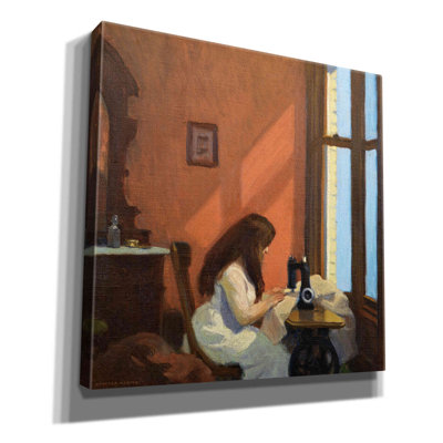 " Girl At Sewing Maching, 1921 " by Edward Hopper