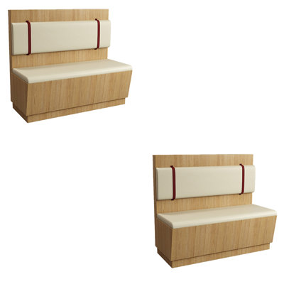 Banc rembourré en similicuir Modern Modern