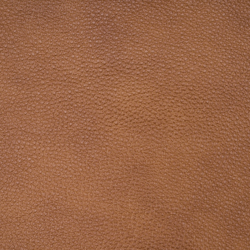 Repose-pieds carré en cuir véritable avec repose-pieds, Tan