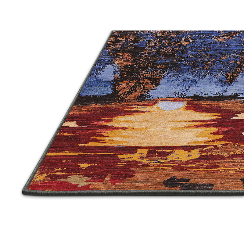 Wool Abstract Indoor Rug, Rectangle 7' x 10'