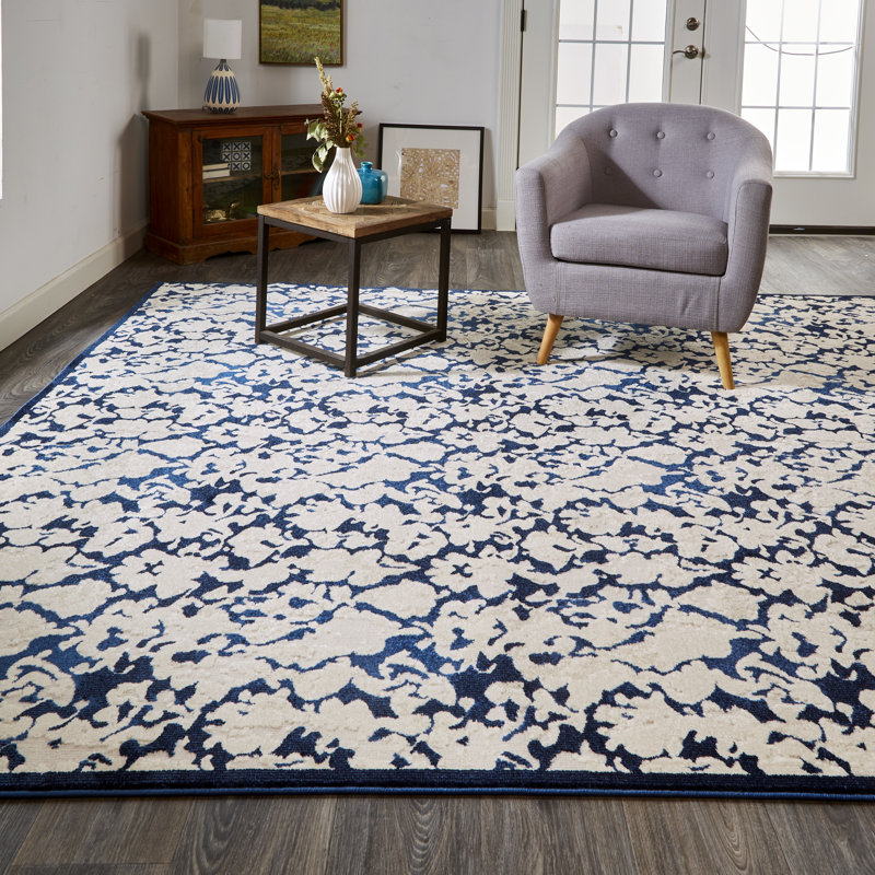 Tapis ivoire tissé à la machine Semillon, Rectangle 10 pi x 13 pi 2 po