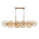 Sue-Anne 8 light Chandelier in Plated brass
