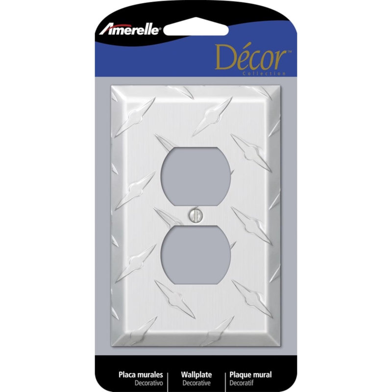 Plaque murale en métal 1 lot Amerelle Diamond Magnesium