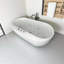 Baignoire de trempage et bain d'air 66-15 / 16 "X 31-1 / 2" avec souffleur d'air à vitesse réglable et interrupteur de commande de type d'air, blanc