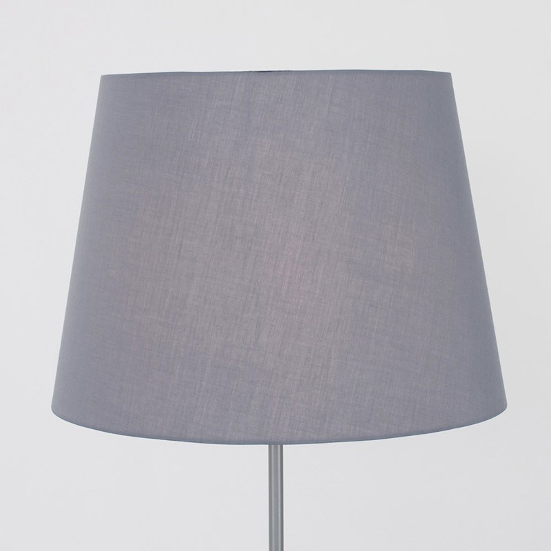 Bekbele 158cm Traditional Floor Lamp, Yes, Brushed Chrome, Grey