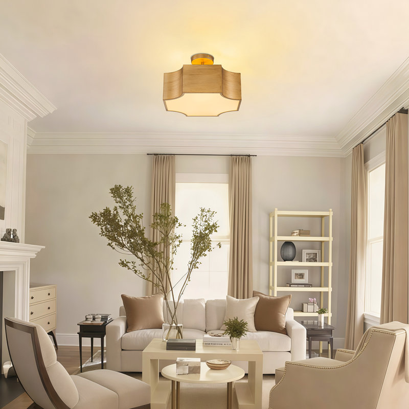 Plafonnier semi-encastré 3 lumières