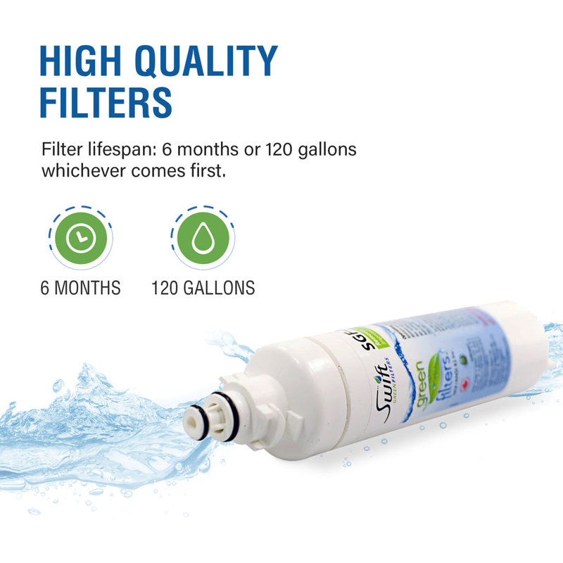 Swift Green Filters SGF-PA07 Compatible Refrigerator Water Filter for Panasonic NRBH-125950, NR SERIES REFRIGERATORS NR-B53V1 AND NR B54X1, 6 Pack