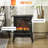 Indoor Freestanding Electric Stove Heater in Deep Black, 14.25 x 9.5 x 18 Inches