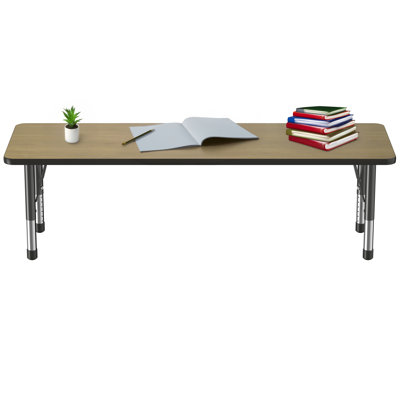 Rectangle T-Mold Adjustable Height Activity Table