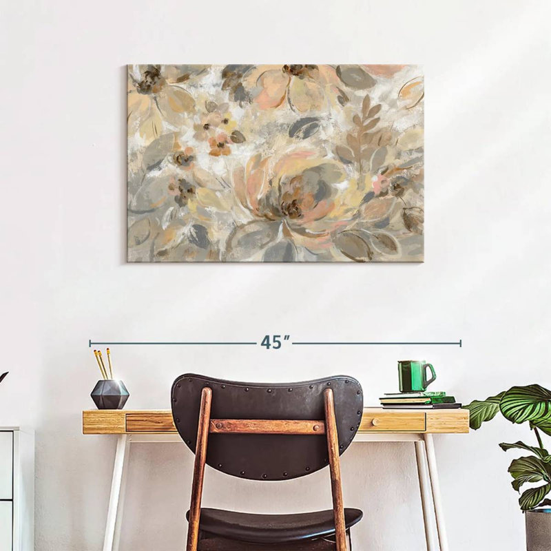 Avery Ivory Floral, 24" H x 36" W