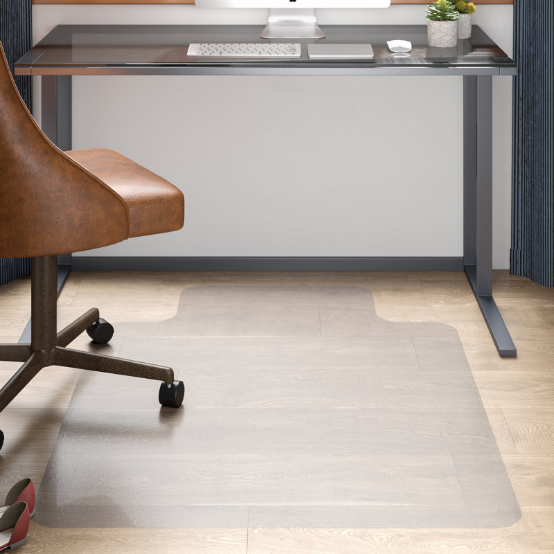 Hard Floor Lipped Chair Mat, 90 x 120cm