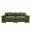 Coussin modulaire surdimensionné de 92 po avec accoudoirs extra larges en velours côtelé modulaire Cloud