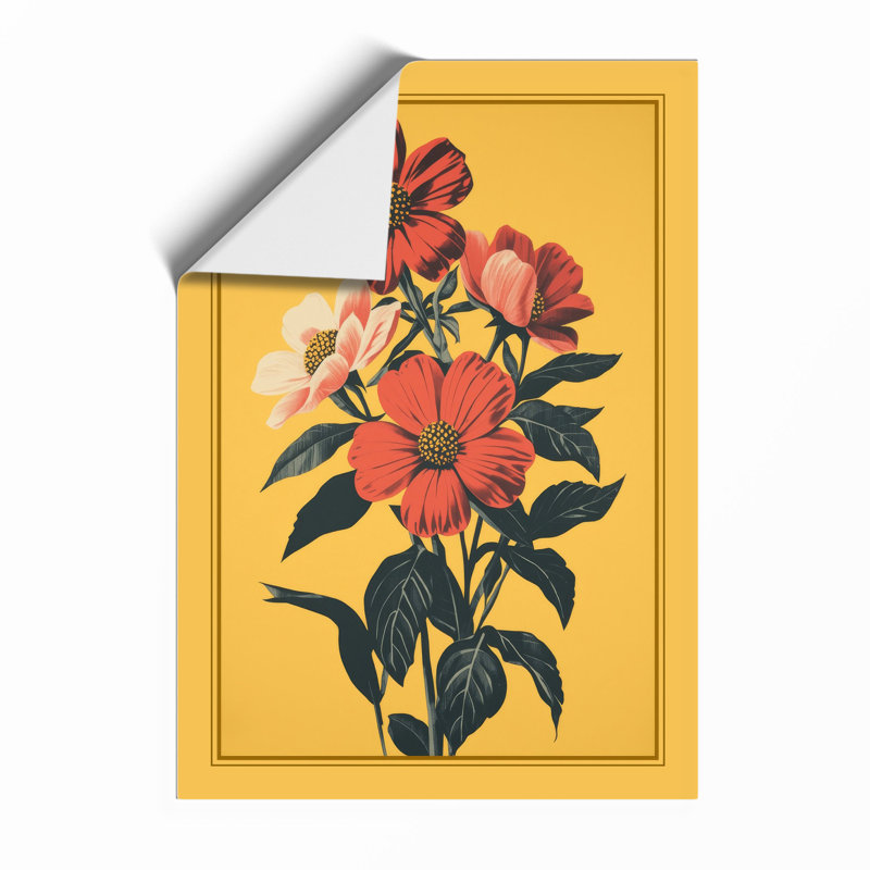 Triple Bloom Botanical - Print, Unframed, A1 - 84.1 x 59.4 cm
