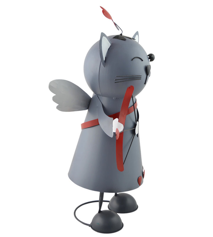 Tête de chat décorative pour chat 18 pouces Cupid, Gris