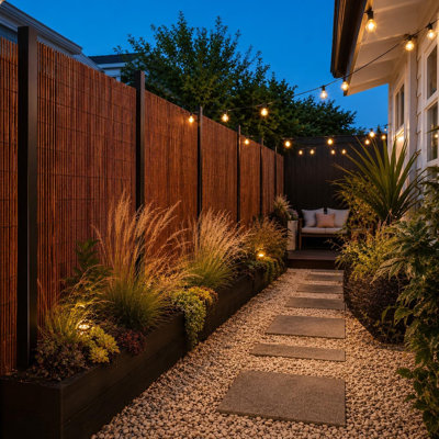 Set of 2, 72” H x 48” W Hand‑Woven Natural Willow Privacy Screen, Weather Resistant Willow Fence Panel, Flexible Outdoor Partition for Garden, Backyard, Patio, Balcony