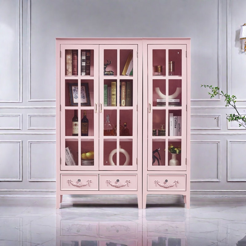 French style light luxury bookcase