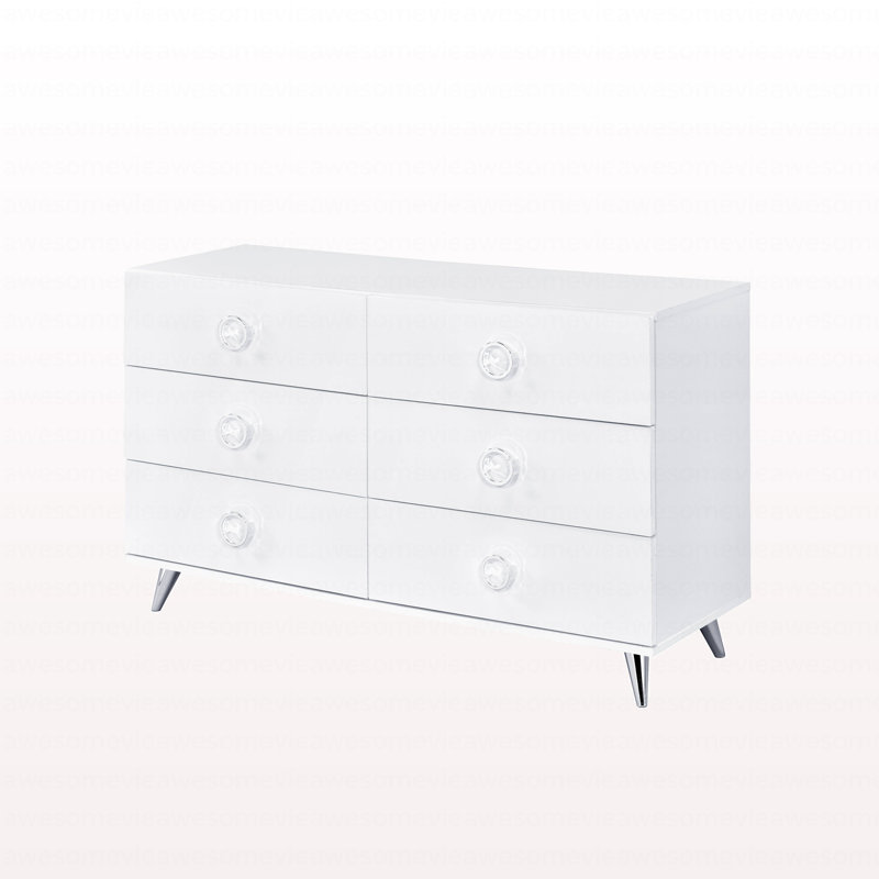 Commode moderne à finition blanche
