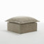 31.8cm Wide Square Solid Colour Ottoman-1964077016