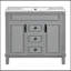 Meuble-lavabo à fermeture douce 36 po avec 2 tiroirs-1146064254