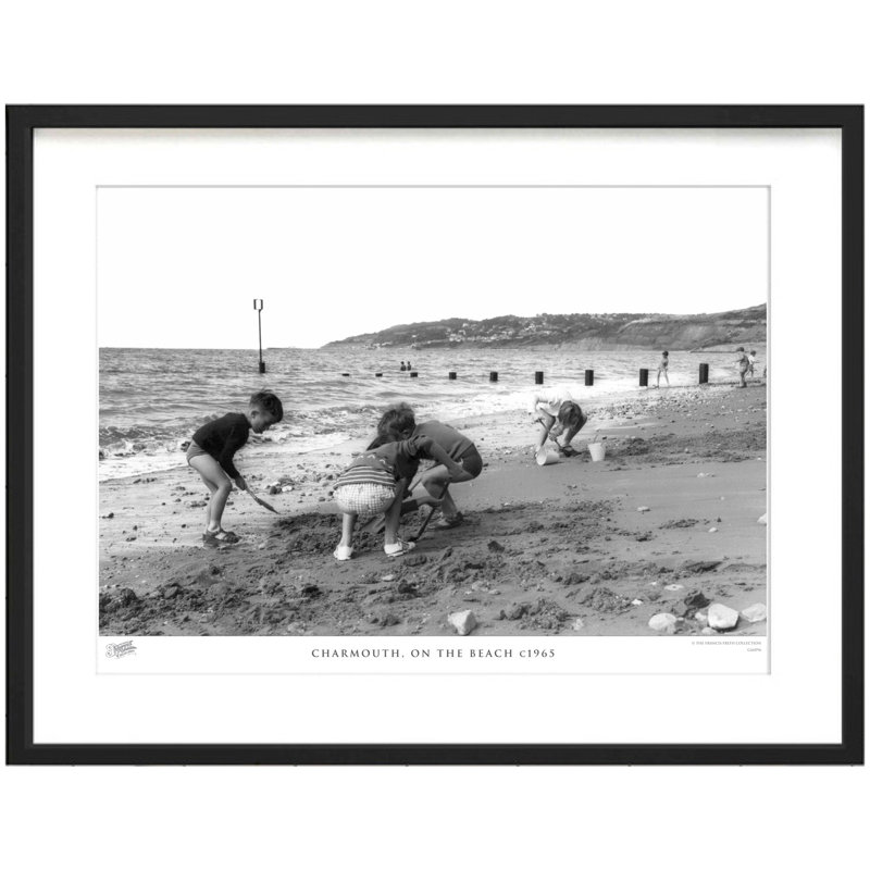 Charmouth, On The Beach C1965 by Francis Frith - Single Picture Frame Print, 45cm H x 60cm W x 2.3cm D