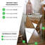 Emerson Mirrored Bedside Side Table Geometric Design
