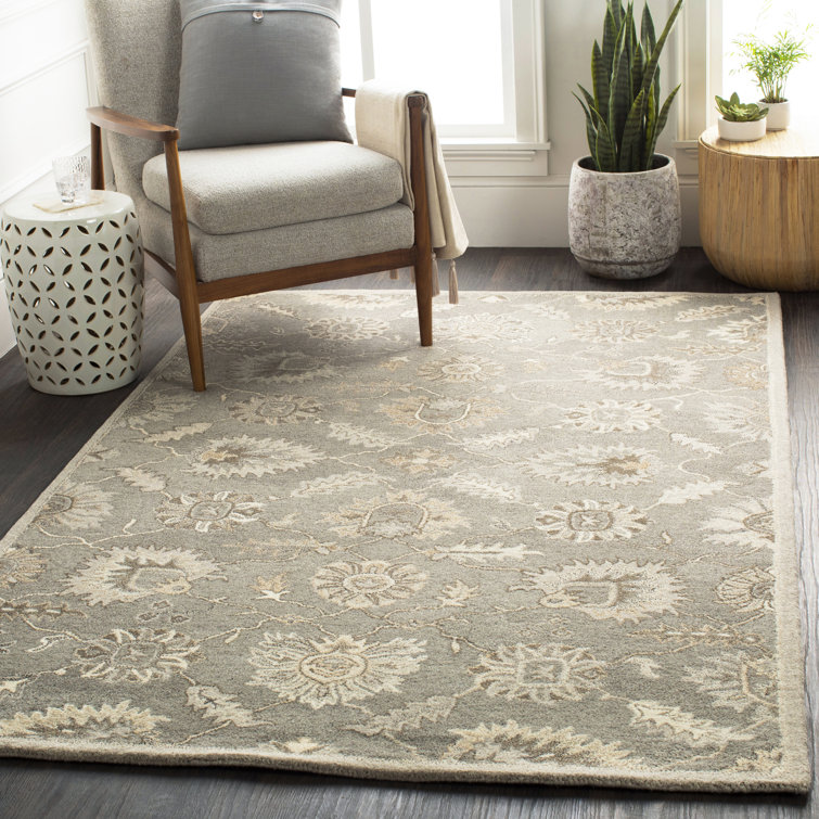 Sneyd Park Hand Tufted Wool Floral Indoor Rug