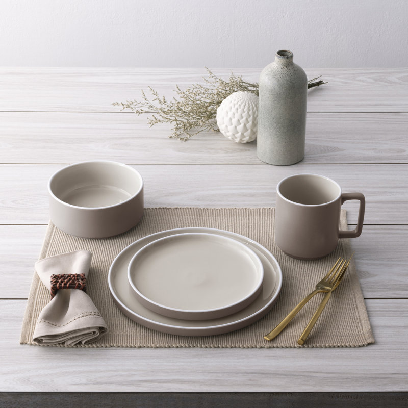 Noritake ColorTrio Stax 4-Piece Place Setting, Service for