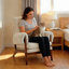Chaise d'appoint transitionnelle traditionnelle rembourrée-447515769