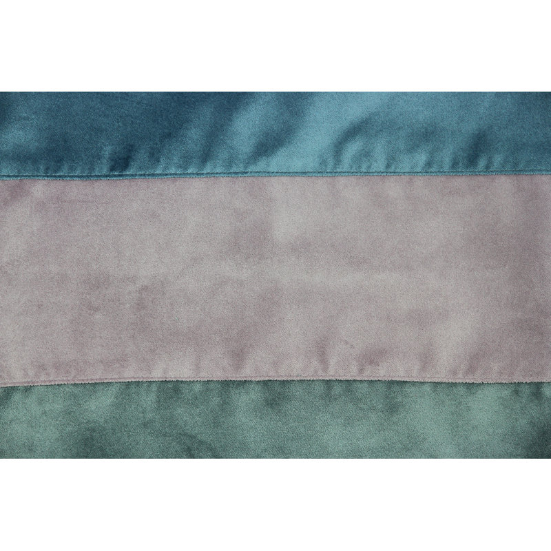 Epicurus Patchwork Square Throw Cushion, 60 x 60cm, Petrol Blue/Heather