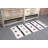 Handwoven Small Turkish Anatolian Rug in White With Vintage Patterns Ideal for Entryways