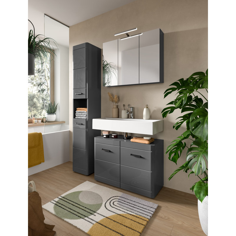 Tanuja 80cm Single Bathroom Vanity Base Only