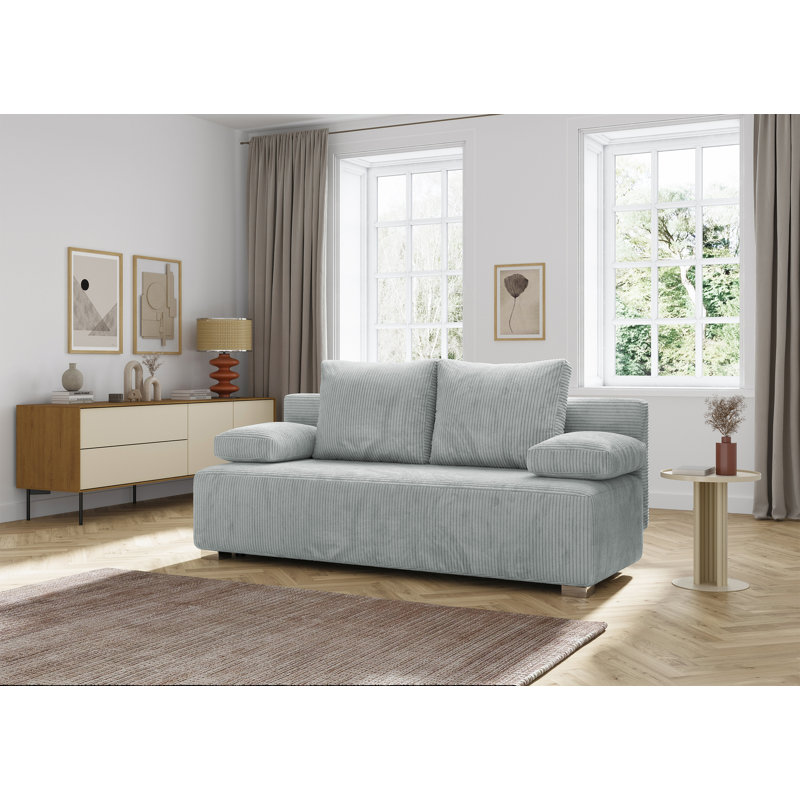 Adriyana 3 Seater Sofa Bed, Grey