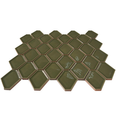 Carrelage à motif mosaïque en porcelaine 2 po x 6 po