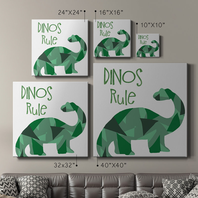 Toile tendue avec châssis Dinos
