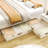 2-Pack Large Foldable Clothes Storage Boxes With Handles And Lids, Beige