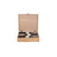 Fifi Three Bottle Wooden Box Carrier