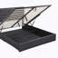 Lit plateforme tapissier avec système de rangement hydraulique-1293243722