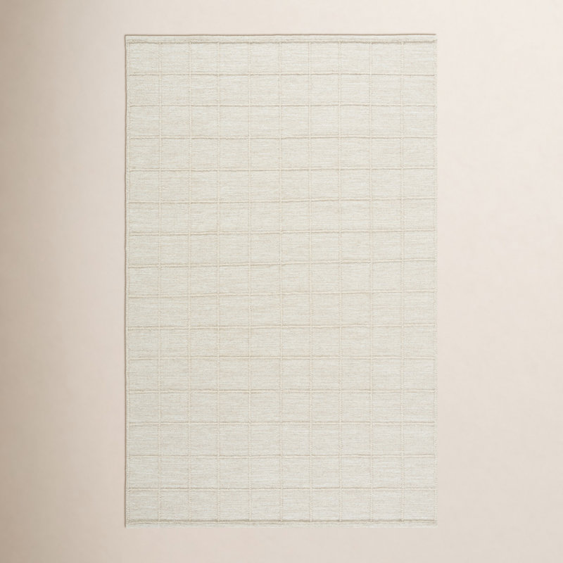 Natura 785 Hand Woven Wool/Cotton Geometric Rug in Beige, Rectangle 9' x 12'