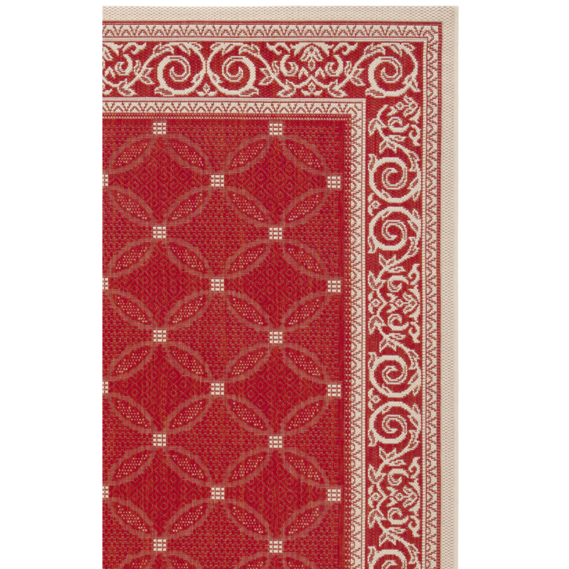 Tapis d'intérieur / extérieur à motif géométrique Herefordshire Performance, Rectangle 2 pi 7 po x 5 pi