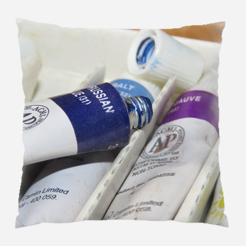 Housse et insert de coussin carré Raposa, Microsuède, Intérieur