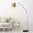 Perlis 68.1" Arc Floor Lamp with Solid Marble Base-2011382456