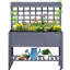 Lit de jardin surélevé avec treillis, pot à fleurs surélevé en bois de 41 po pour captiver, gris votre jardin,