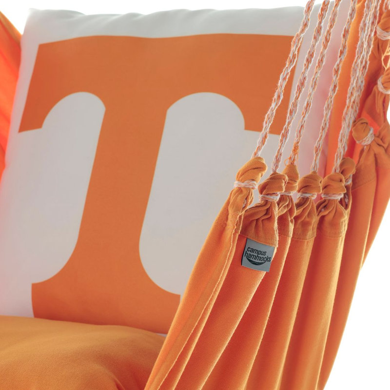 Balancelle hamac Power T des Tennessee Volunteers, orange et blanche