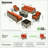 Emroy 8 - Person Wicker/Rattan Sectional Seating Group with Lighted Coffee Table and Swivel Chairs, All Weather Modular Outdoor Conversation Set with Cushions-824890684-805353039