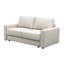 Canapé-lit escamotable en cuir grainé italien de 73,2 po avec matelas en mousse à mémoire de forme DreamLoom, canapé-lit en cuir avec matelas en mousse à mémoire de forme pour le salon-2106089191