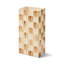 Mocha Check Pillar Vase