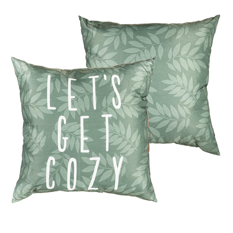 Housse de coussin d'extérieur Let 's Get Cozy