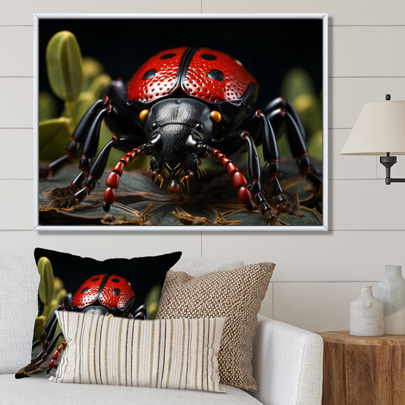 " Insects Bugs Portrait Stunning II ", H 34 po x l 44 po, Cadre flottant blanc