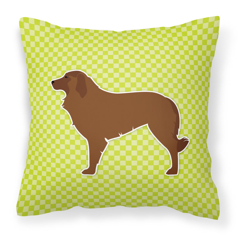 Coussin décoratif intérieur/extérieur portugais berger, H 18 po x l 18 po x P 3 po, Vert