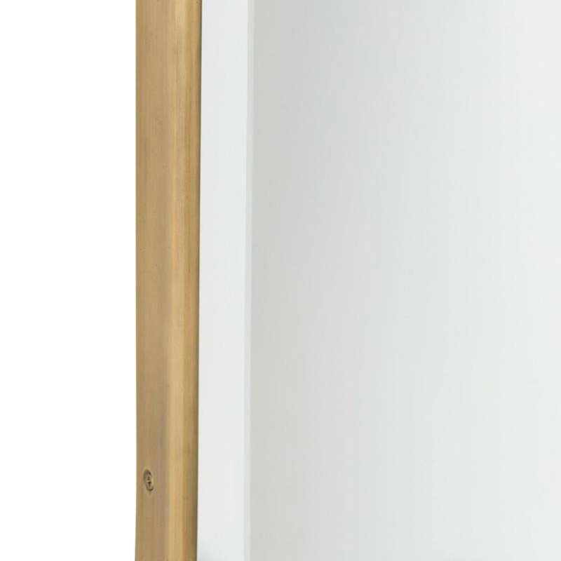 Ismerie Rectangle Brass Beveled Mirror